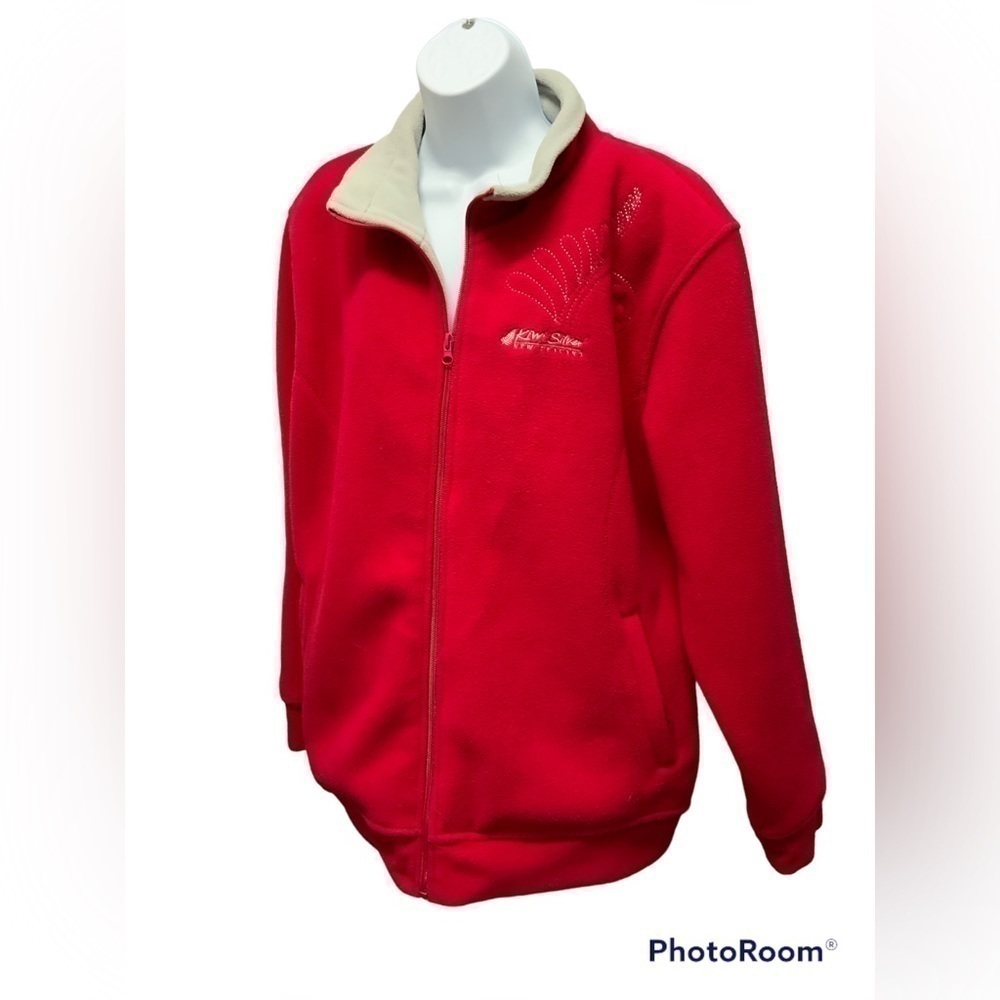Kiwi Lifestyle Women's Fleece Zip Jacket Red Never worn size extra large